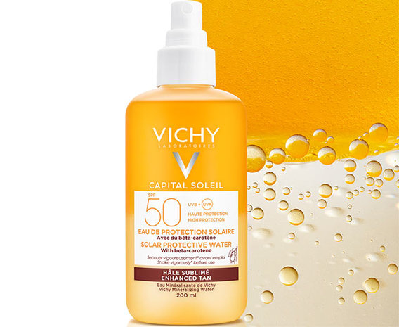 VICHY CAP. SOL. BESCHERM. WATER BRONZE IP50 200ML