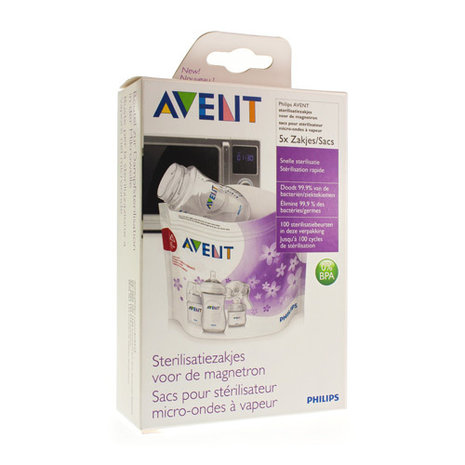 PHILIPS AVENT STERILISATIEZAKJE MICROGOLF 5