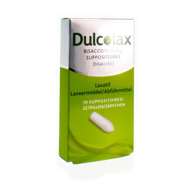 DULCOLAX BISACODYL SUPPO 10 X 10 MG