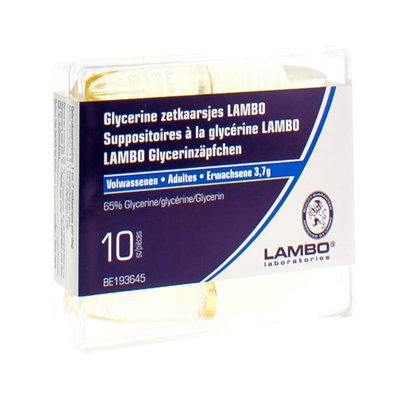 GLYCERINE LAMBO SUPPO KEGELVORM AD 10