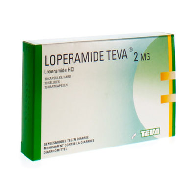 LOPERAMIDE TEVA CAPS 20 X 2 MG