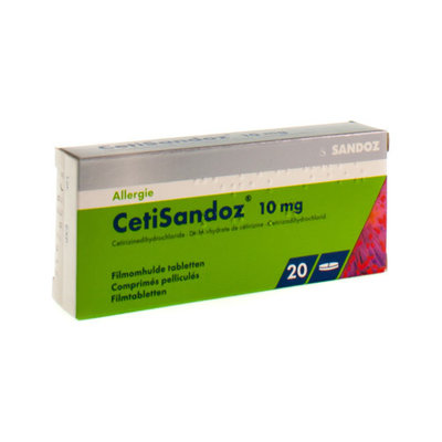 CETISANDOZ SANDOZ COMP 20 X 10 MG