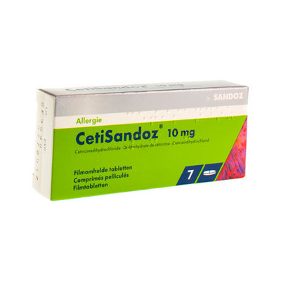 CETISANDOZ SANDOZ COMP 7 X 10 MG