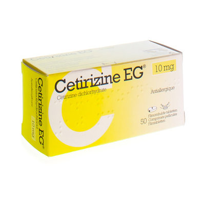 CETIRIZINE EG COMP 50 X 10 MG