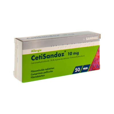 CETISANDOZ SANDOZ COMP 50 X 10 MG