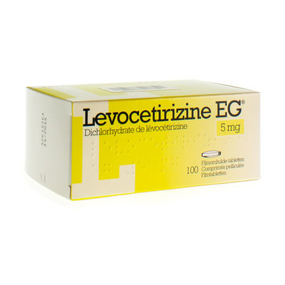 LEVOCETIRIZINE EG 5 MG FILMOMH TABL 100