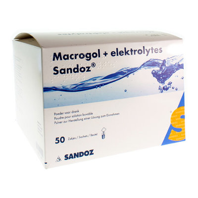 MACROGOL + ELECTR SANDOZ PDR CIROENSMAAK 50X13,7G