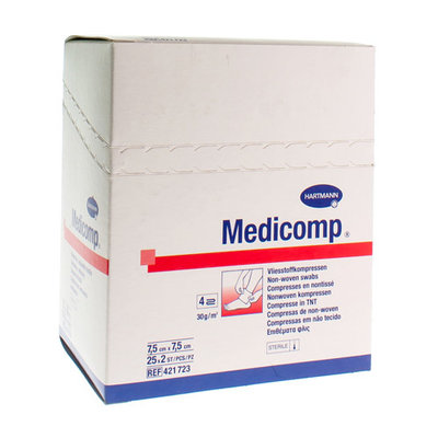 MEDICOMP KP STER 4PL 7,5X7,5CM 25X2 4217236