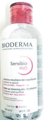 BIODERMA SENSIBIO H20 MICEL. OPL DOSEERPOMP 850ML