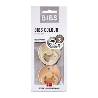 BIBS 3 FOPSPEEN DUO VANILLA PEACH