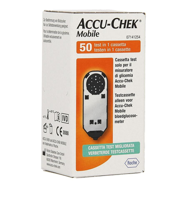 ACCU CHEK MOBILE TEST CASSETTE 50 TESTS 7141254171