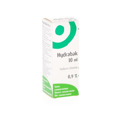 HYDRABAK OOGDRUPPELS HYDRA NACL Z/BEWAARMIDDEL10ML