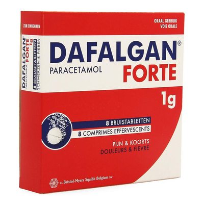 DAFALGAN FORTE 1G CITRUS BRUISTABL 8