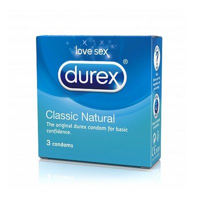 DUREX CLASSIC NATURAL CONDOMS 3