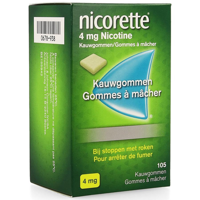 NICORETTE KAUWGOM 105X4MG