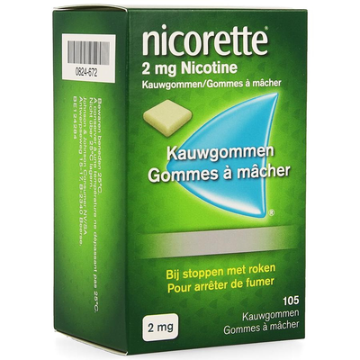 NICORETTE KAUWGOM 105X2MG