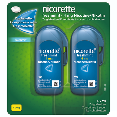 NICORETTE FRESHMINT ZUIGTABLETTEN 80X4MG