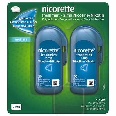 NICORETTE FRESHMINT ZUIGTABLETTEN 80X2MG