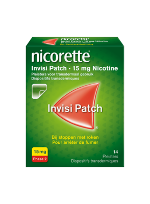 NICORETTE INVISI 15 MG PATCH 14 STUKS TRANSDERMAAL