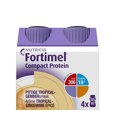 FORTIMEL COMPACT PROTEIN TROPIC.GEMB.PITTIG4X125ML