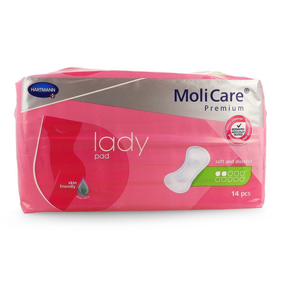 MOLICARE PREMIUM LADY PAD 2 DROPS 26,5X11CM 14