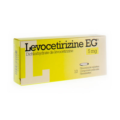 LEVOCETIRIZINE EG 5 MG FILMOMH TABL 10