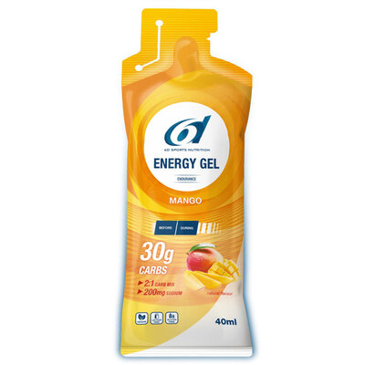 6D ENERGY GEL MANGO 12X40G