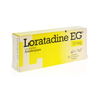 LORATADINE EG 10 MG TABL 30 X 10 MG