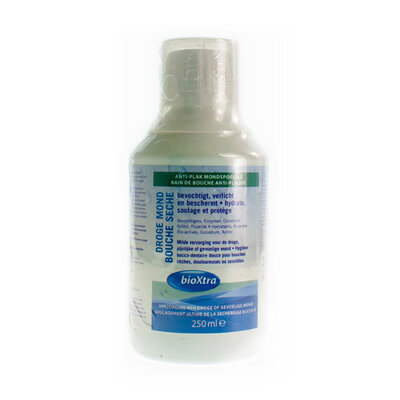 BIOXTRA DROGE MOND MONDWATER Z/ALCOHOL 250ML