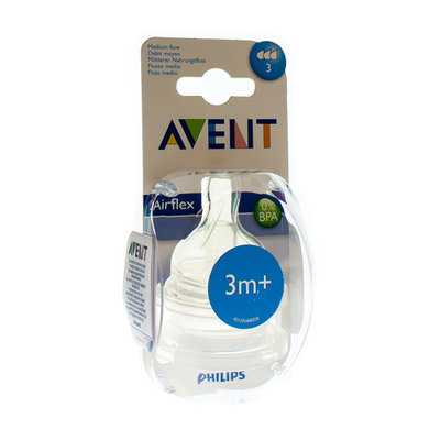 AVENT ZUIGSPEEN MEDIUM 3GATEN 2