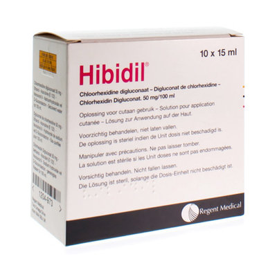 HIBIDIL SOL 10X15ML UD BOTTELPACK