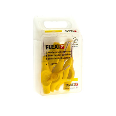 FLEXI YELLOW BORSTELTJE FINE INTERDENTAAL 6