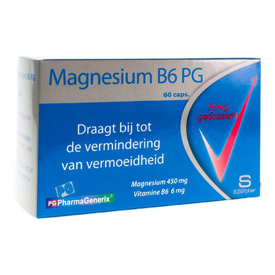 MAGNESIUM B6 PG PHARMAGENERIX CAPS 60