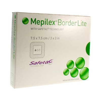 MEPILEX BORDER LITE VERB STER 7,5X 7,5 5 281200