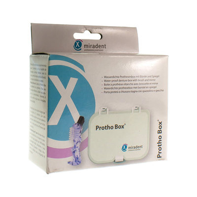 MIRADENT PROTHO BOX MET BORSTEL TANDPROTHESE