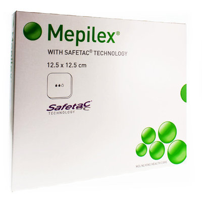 MEPILEX SCHUIMVERB SIL ABS STER 12,5X12,5CM 5