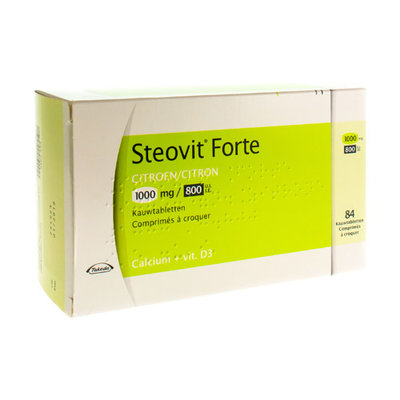 STEOVIT FORTE 1000MG/800IE KAUWTABL 84