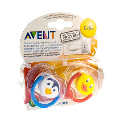 AVENT FOPSP DIERTJES SILICOON DUBBEL 0- 6M 2