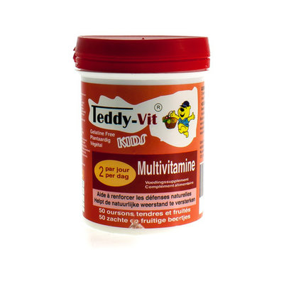 TEDDY VIT MULTIVITAMINE BEERTJES 50