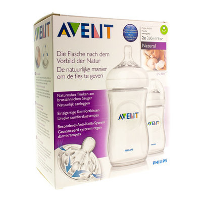 AVENT ZUIGFLES DUO NATURAL 260ML