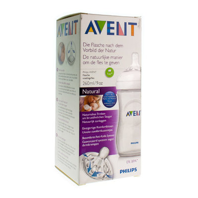 AVENT ZUIGFLES NATURAL 260ML