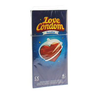 LOVE CONDOM SENSITIVE CONDOOMS MET GLIJMIDDEL 6