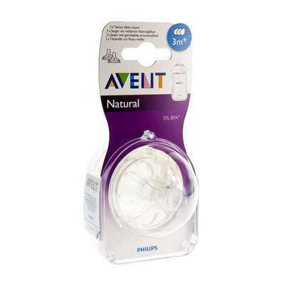 AVENT NATURAL ZUIGSPEEN MEDIUM 3GAATJES 2