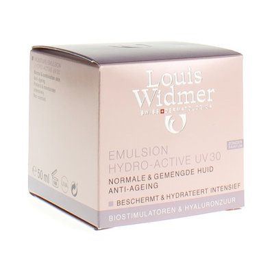 WIDMER EMULSIE HYDRO-ACTIVE UV30 N/PARF POT 50ML