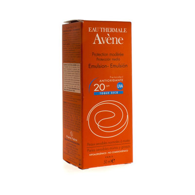 AVENE ZON EMULSIE SPF20 Z/PARABEEN 50ML