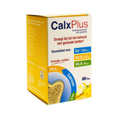 CALX PLUS VANILLE 60 tabletten