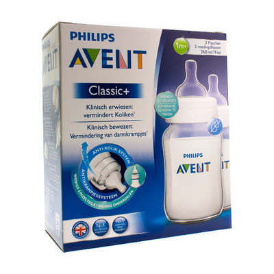 AVENT ZUIGFLES CLASSIC+ PP DUO 2X260ML