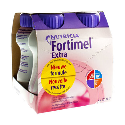 FORTIMEL EXTRA AARDBEI NF 4X200ML