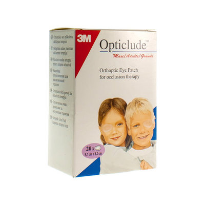 OPTICLUDE 3M OOGKOMPRES STAND 82MMX57MM 20 1539