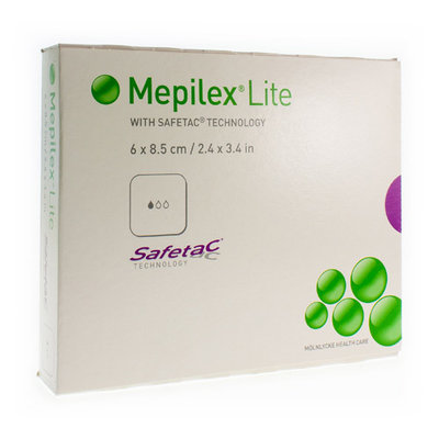 MEPILEX LITE DUN VERB SIL STER 6X 8,50CM 5 284000